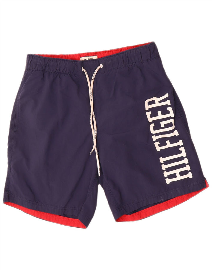 Tommy Hilfiger Shorts De Baño Con Gráficos Para Hombre Azul Marino Mediano