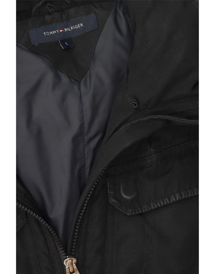 Tommy Hilfiger Chaqueta acolchada con capucha para hombre UK 36 Small Black