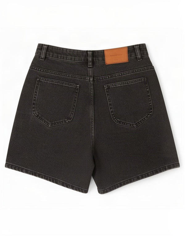 Zara Pantalones cortos vaqueros para mujer EU 36 XS W26 Gris
