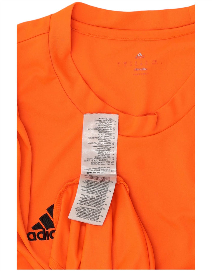 Adidas Hombre Climalite Camiseta Top XL Naranja Poliéster