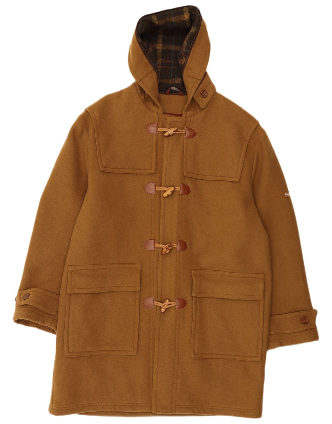 FACIBA Trenca con capucha para hombre IT 50 Large Lana marrón