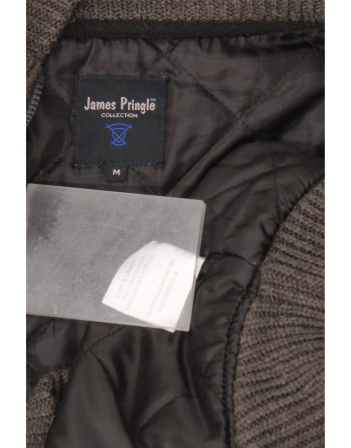 JAMES PRINGLE Chaleco polar para hombre UK 38 Poliéster gris medio