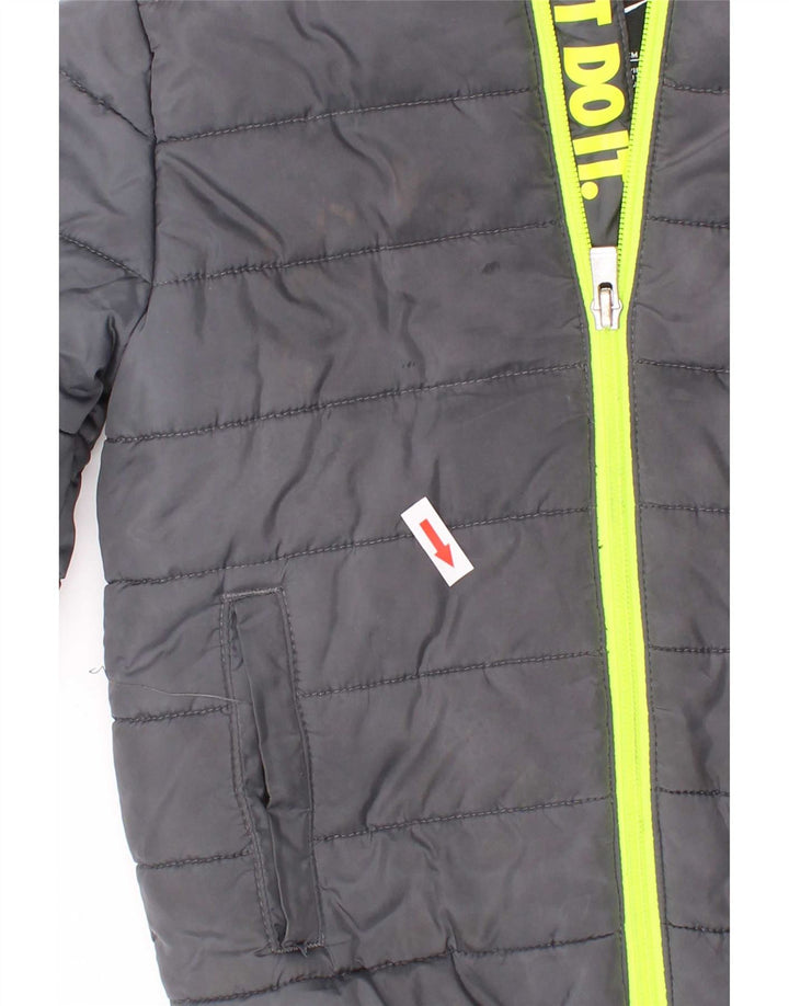 Nike Chaqueta acolchada con capucha para niño 3-4 años Gris Poliéster