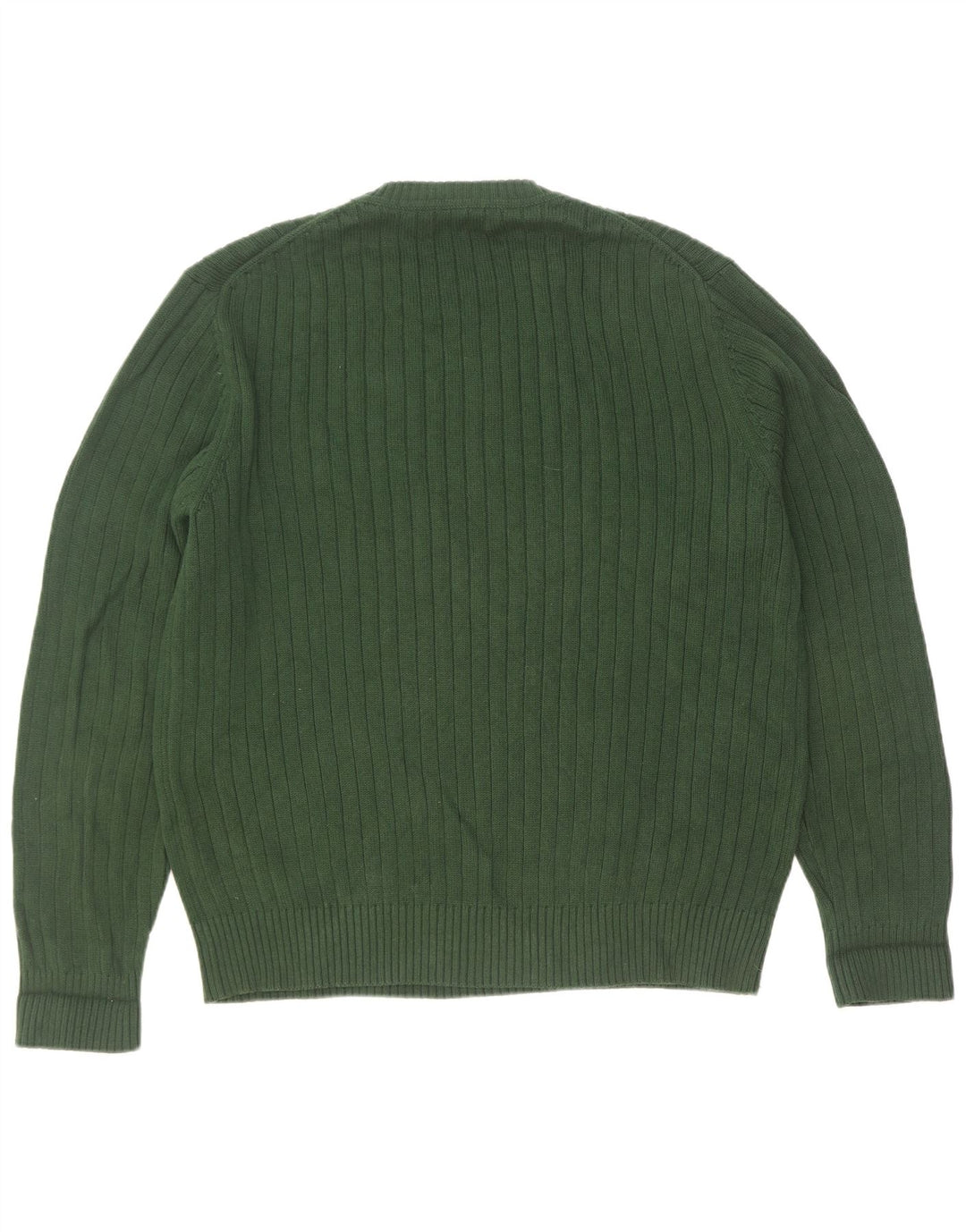 Nautica Jersey de cuello redondo para hombre, talla grande, verde