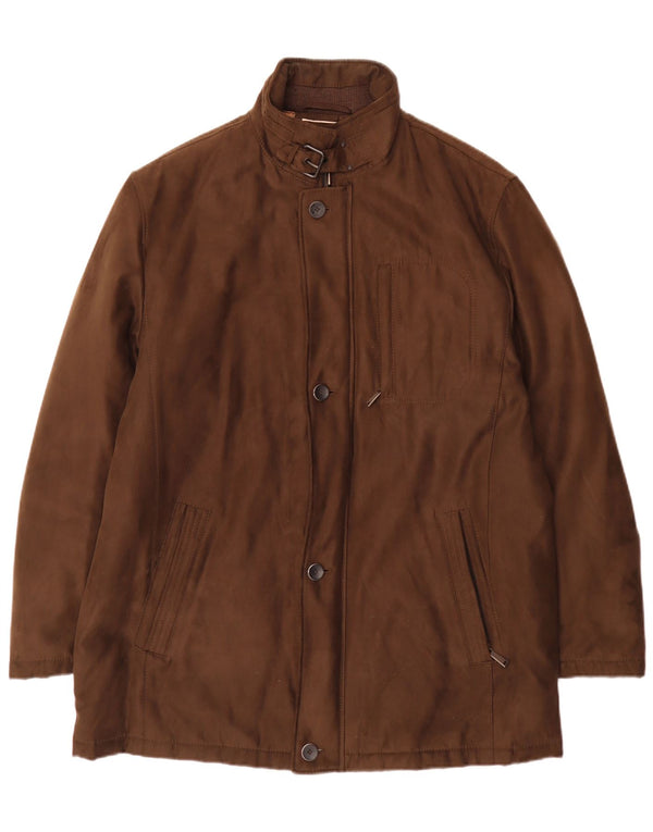 Bugatti Chaqueta utilitaria para hombre IT 56 3XL Marrón Poliéster