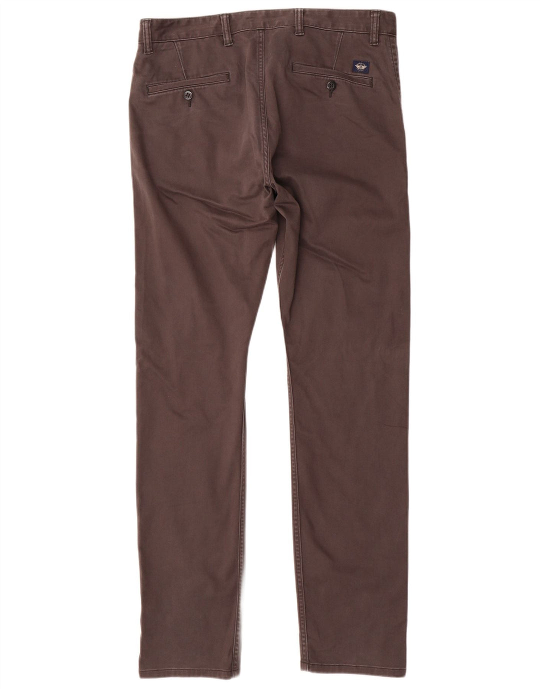 DOCKERS Pantalón chino ajustado para hombre W34 L34 Algodón gris