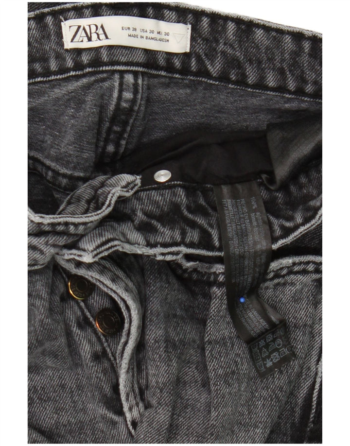 Zara Mens Slim Jeans EU 38 Small W30 L26 Gris Algodón