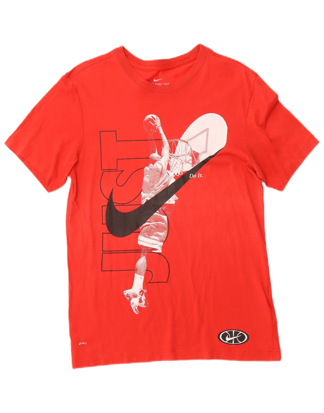 NIKE Camiseta Dri Fit Graphic para Hombre Top pequeño de algodón Rojo