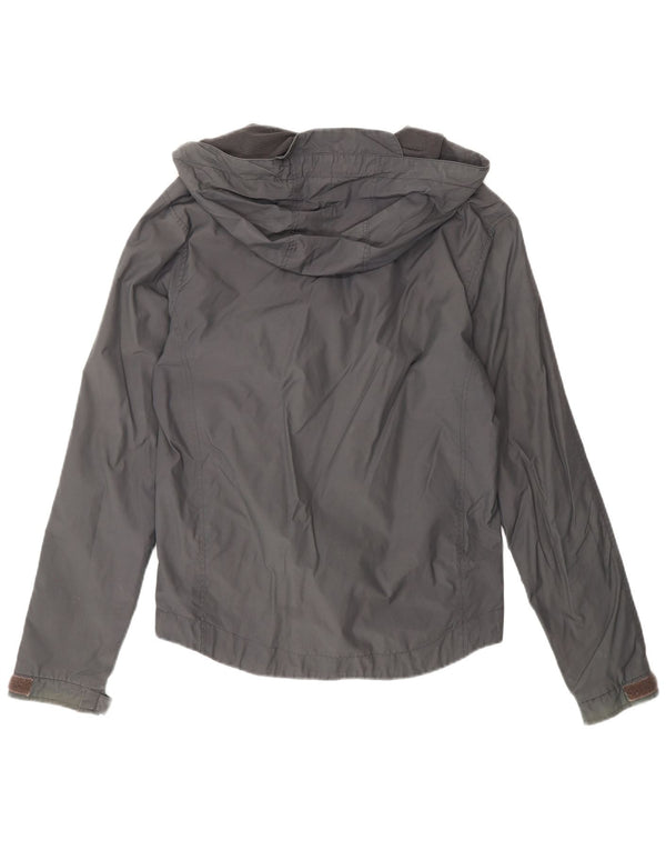 Chaqueta impermeable con capucha para hombre Lyle & Scott UK 36 Small Grey Nylon