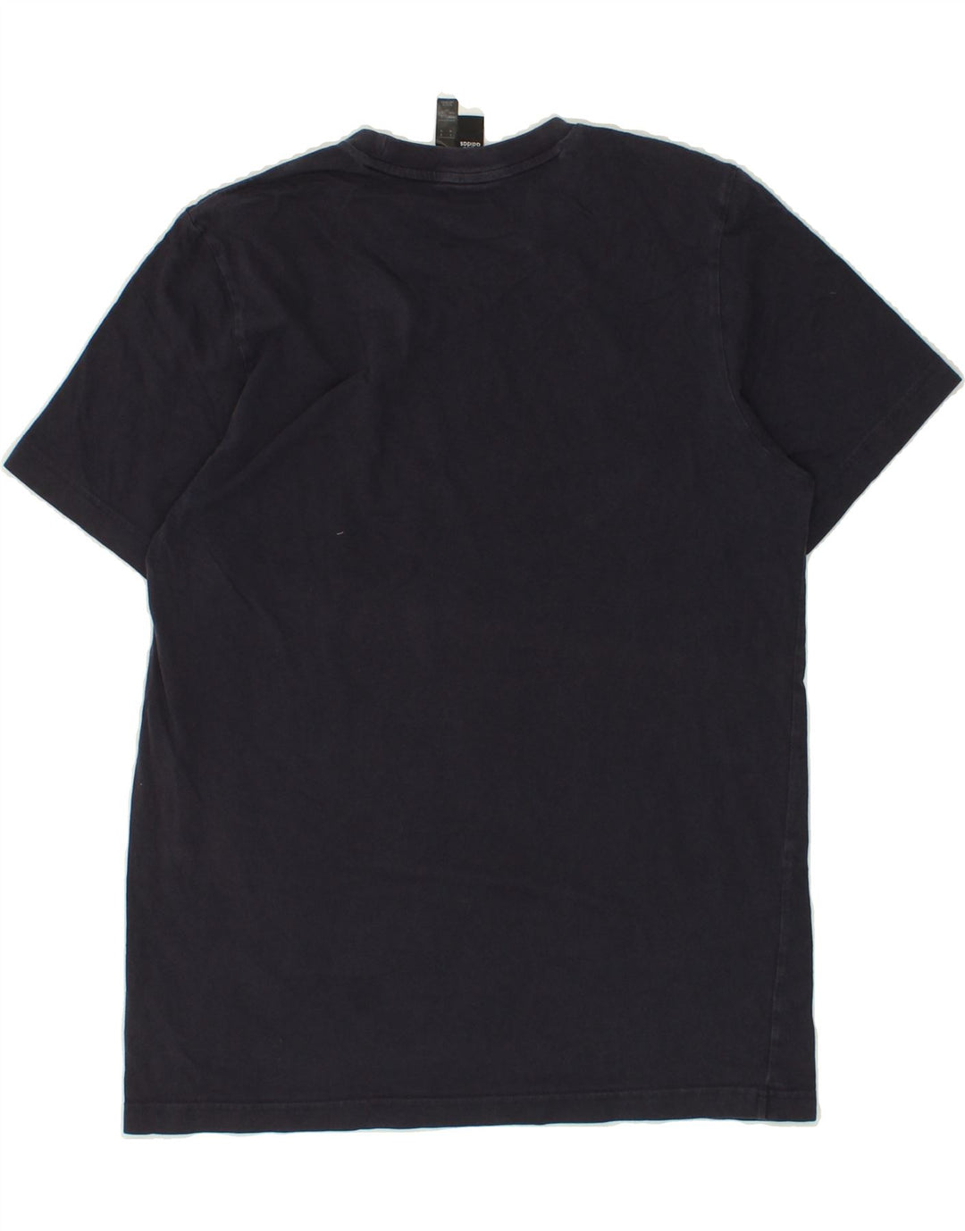 ADIDAS Mens Graphic T-Shirt Top Medium Navy Blue Vintage Adidas and Second-Hand Adidas from Messina Hembry 