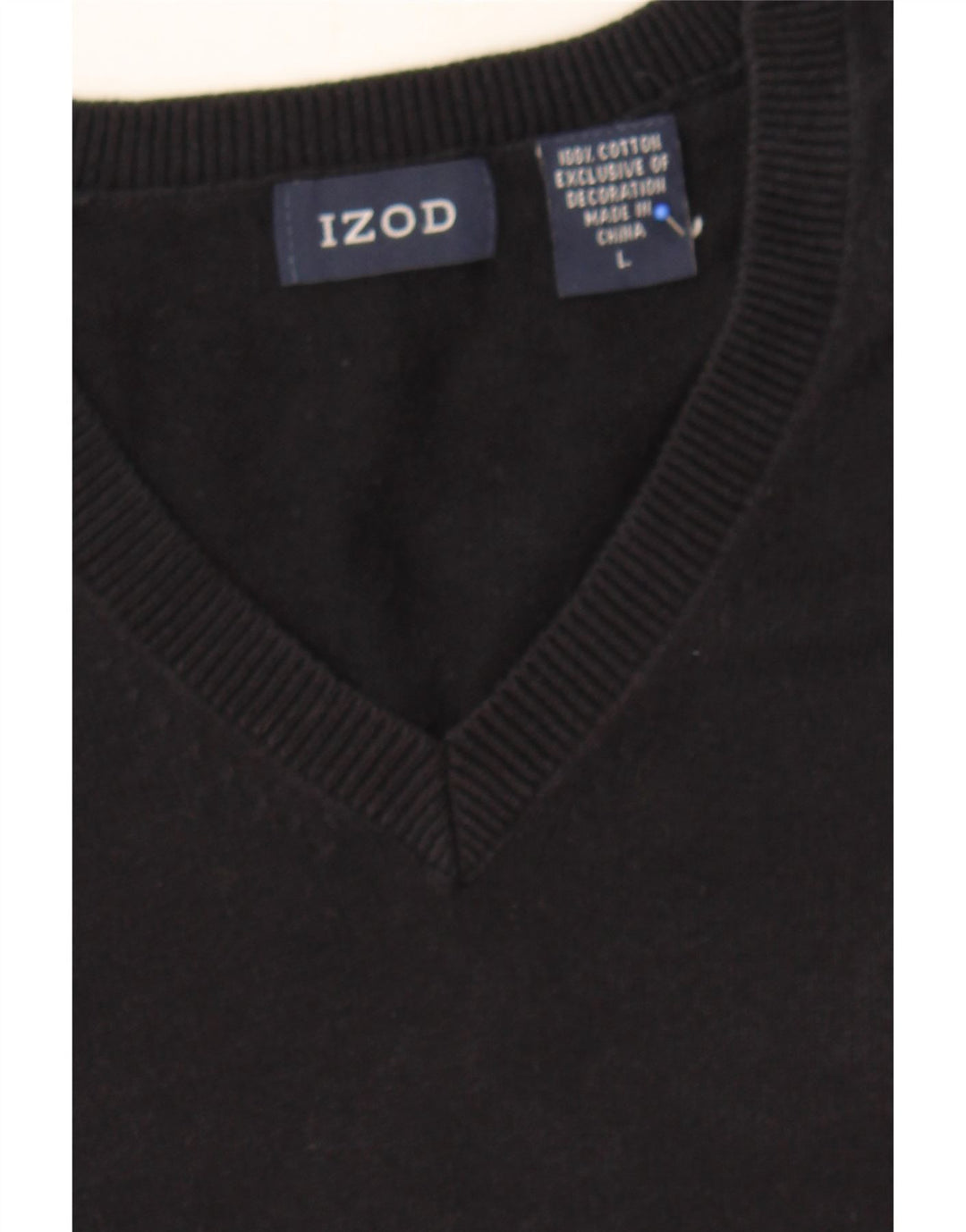 IZOD Mens Izod Vest Tank Top Large Navy Blue Cotton Vintage Izod and Second-Hand Izod from Messina Hembry 