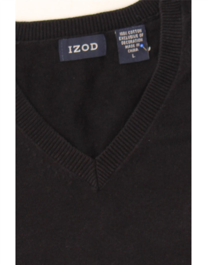 IZOD Mens Izod Vest Tank Top Large Navy Blue Cotton Vintage Izod and Second-Hand Izod from Messina Hembry 