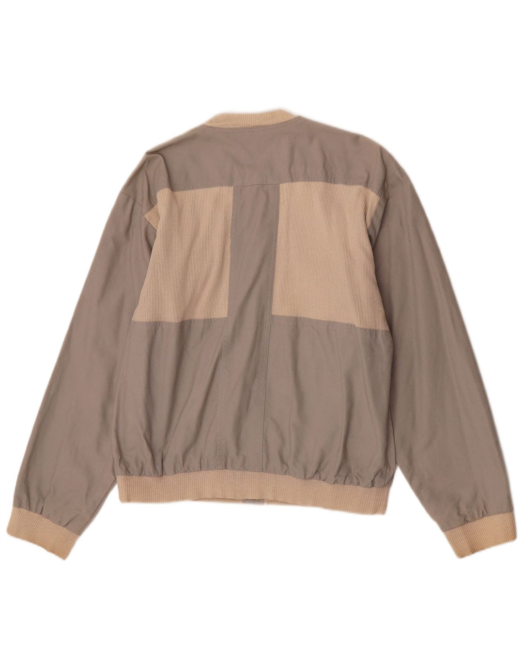 Vintage hombres bomber chaqueta Reino Unido 40 grande gris colorblock