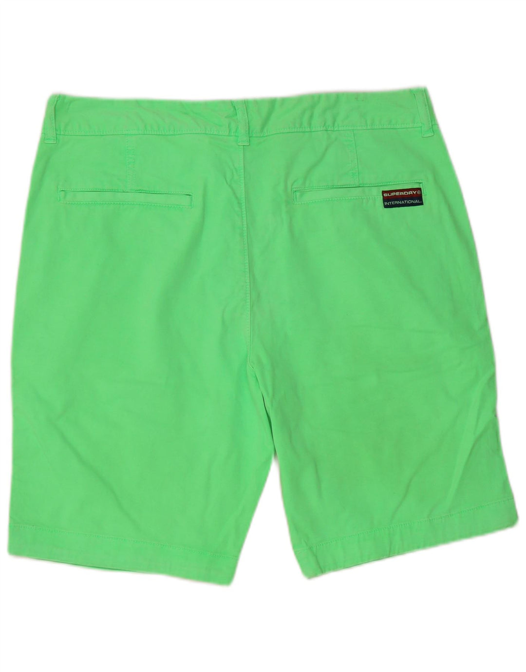 Superdry Chinos Cortos Para Hombre Grande W36 Algodón Verde