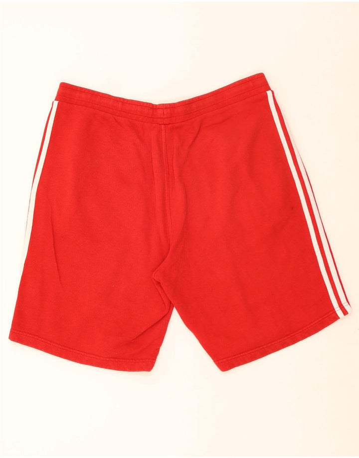 Adidas - Pantalones cortos deportivos para hombre, tamaño grande, algodón rojo