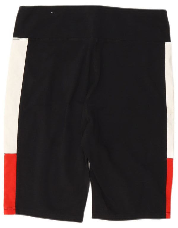 Tommy Hilfiger Pantalones cortos deportivos para mujer UK 12 Mediano Negro Colorblock Algodón