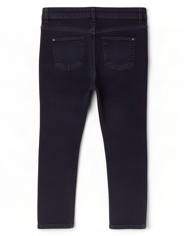 Marks & Spencer Jeans Capri Skinny para Mujer UK 10 Small W28 L21 Azul Marino