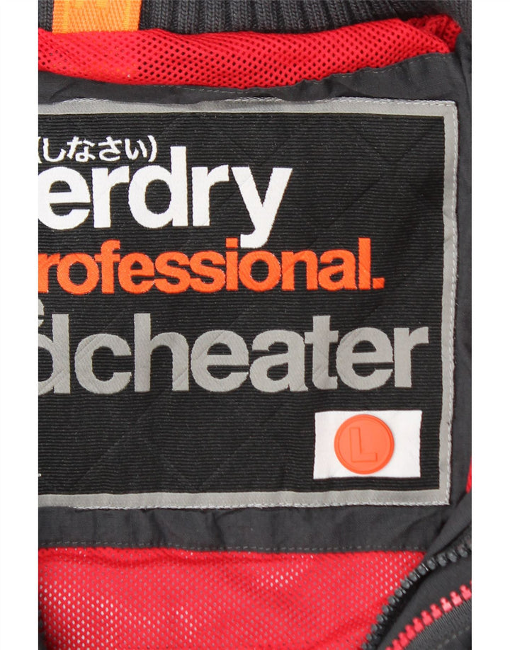 Superdry Chaqueta impermeable Windcheater para hombre, talla 40, nailon gris grande