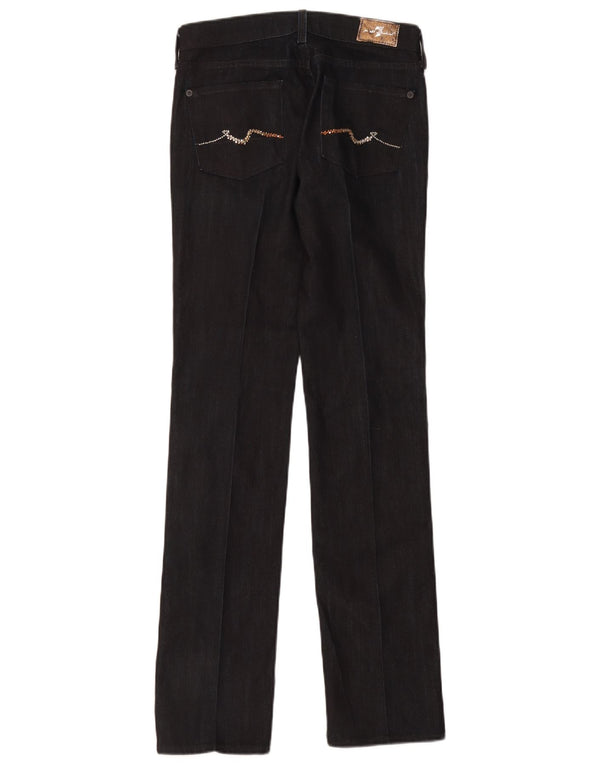 Vaqueros rectos para mujer 7 For All Mankind W26 L34 Algodón negro