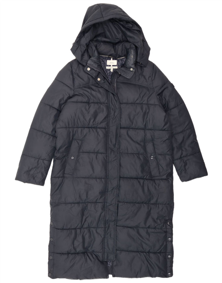 Abrigo acolchado extragrande con capucha para mujer Joules UK 10 Small Poliéster azul marino