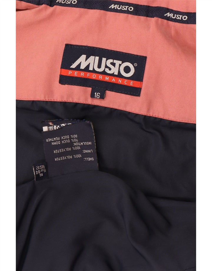 Musto Chaleco Acolchado Para Mujer UK 46 Grande Poliéster Rosa
