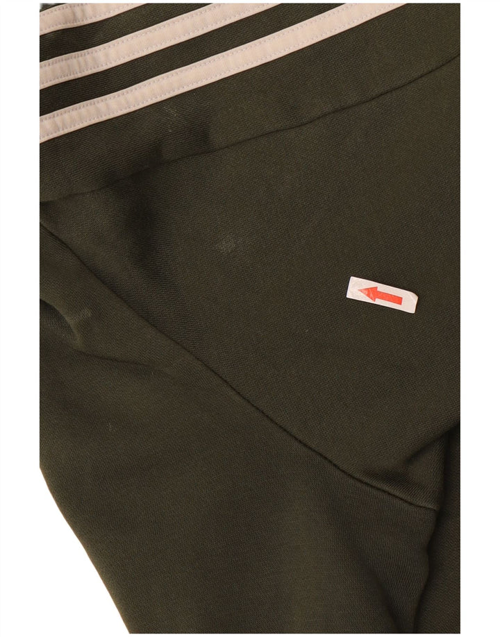 Adidas Hombre Sudadera Jumper Large Caqui Colorblock Algodón