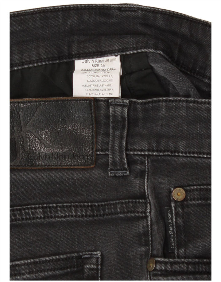 Calvin Klein Jeans rectos para hombre W36 L32 Algodón gris