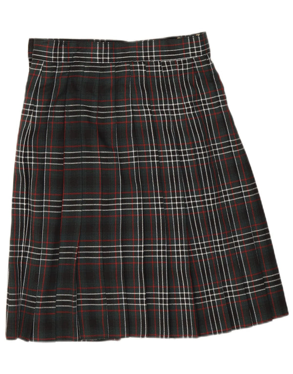 C&A Falda cruzada para mujer UK 10 Small W26 Poliéster a cuadros verdes
