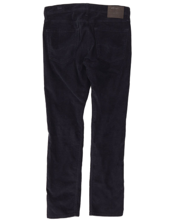 Jack & Jones Hombre GLENN Slim Pana Pantalones W32 L32 Azul Marino