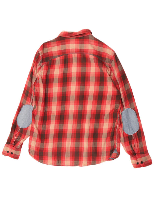 Levi's Camisa De Franela De Algodón A Cuadros Rojos Grandes Para Hombre