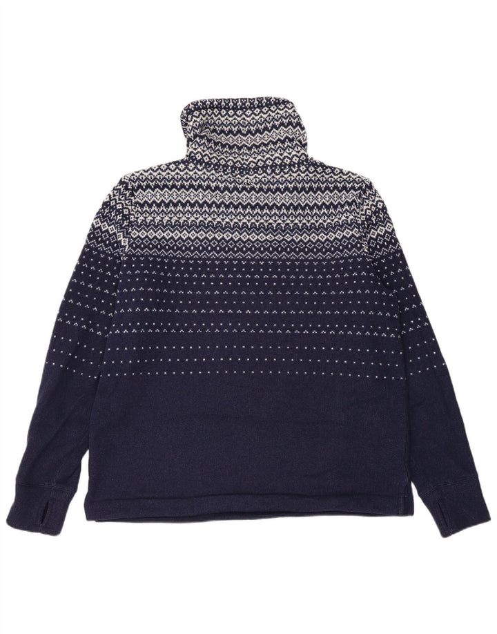 VINEYARD VINES Sudadera para mujer Jumper UK 14 Medium Azul marino Fair Isle