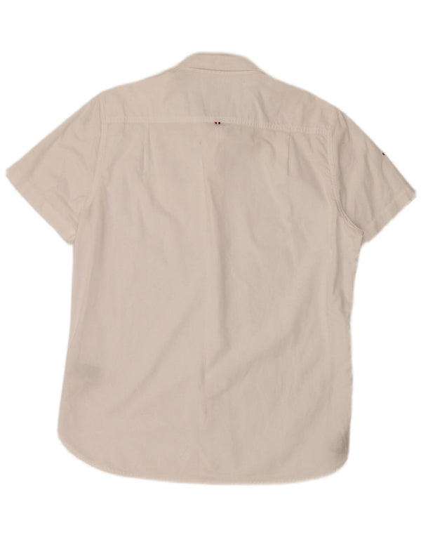 Superdry Camisa De Manga Corta Para Hombre XL Blanco Algodón