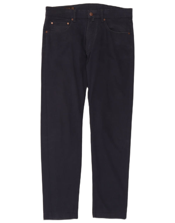 Marlboro Classics Pantalones casuales delgados para hombre W32 L31 Azul marino