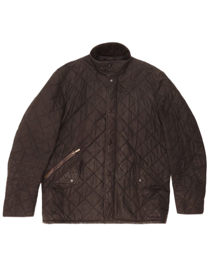 Barbour Chaqueta acolchada para hombre Reino Unido 40 Grande Negro