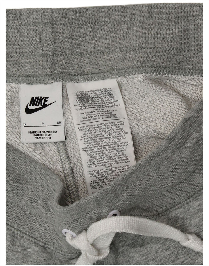 Nike - Pantalones cortos deportivos con gráficos para hombre (algodón gris pequeño)