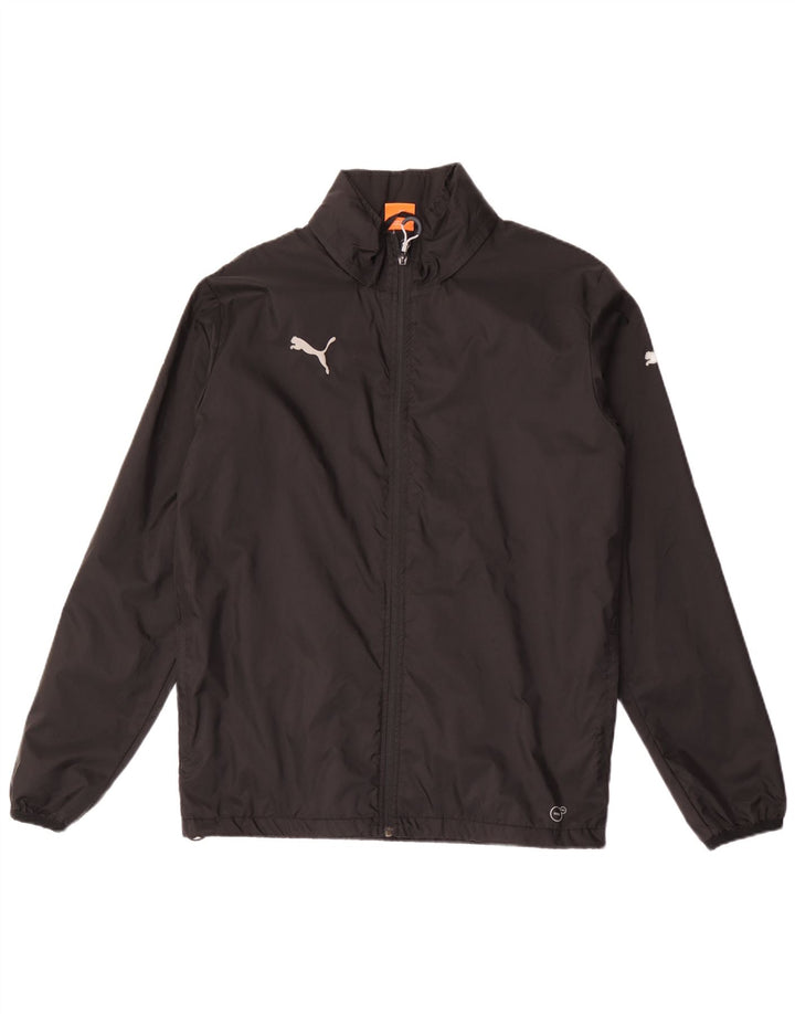 PUMA Chaqueta impermeable con capucha para hombre UK 38 Medium Black Nylon