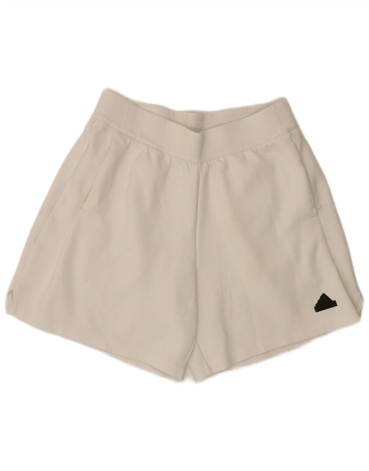 Adidas - Pantalones cortos deportivos Aeroready para hombre, algodón blanco mediano