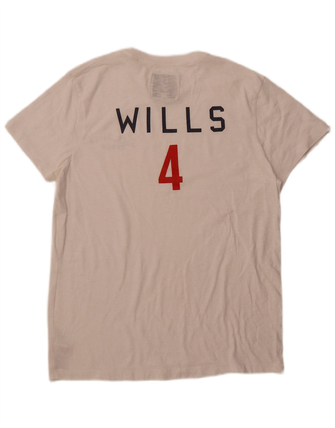 JACK WILLS Camiseta gráfica para hombre Top grande de algodón blanco