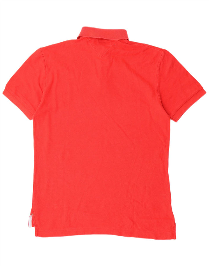 TOMMY HILFIGER Polo para hombre de algodón rojo medio