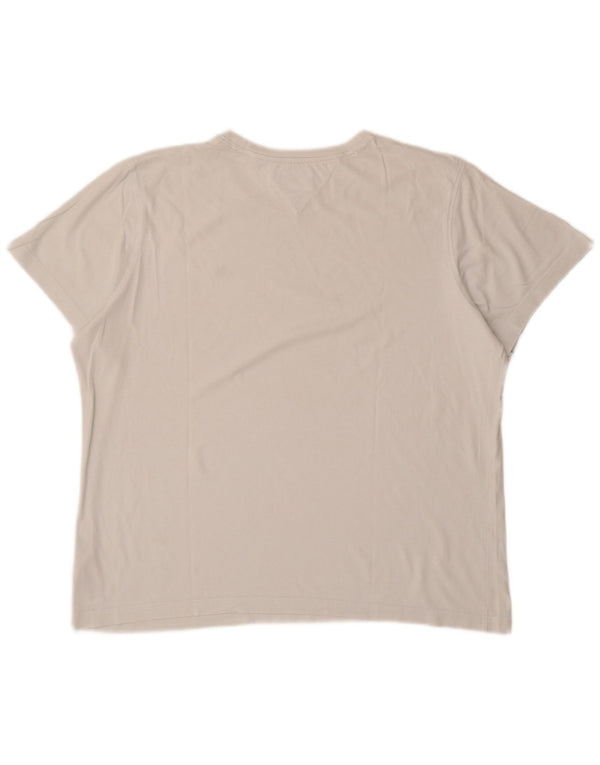 TOMMY HILFIGER Camiseta para hombre Top 2XL Gris Algodón