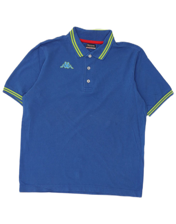 Kappa Polo Hombre Small Azul Rayas Algodón