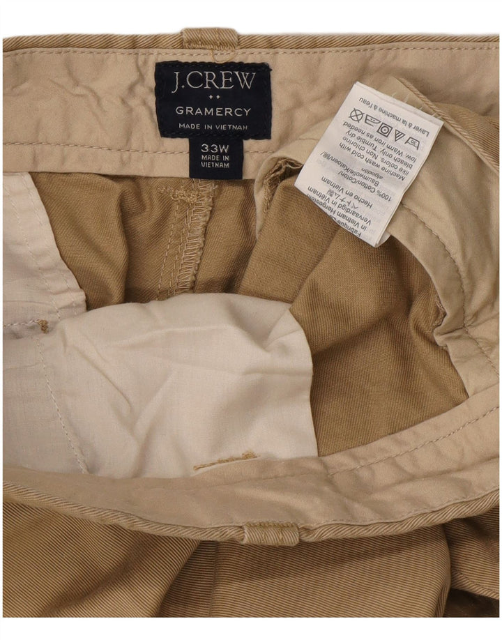 J. Crew Pantalones cortos chinos Gramercy para hombre W33 Algodón beige medio