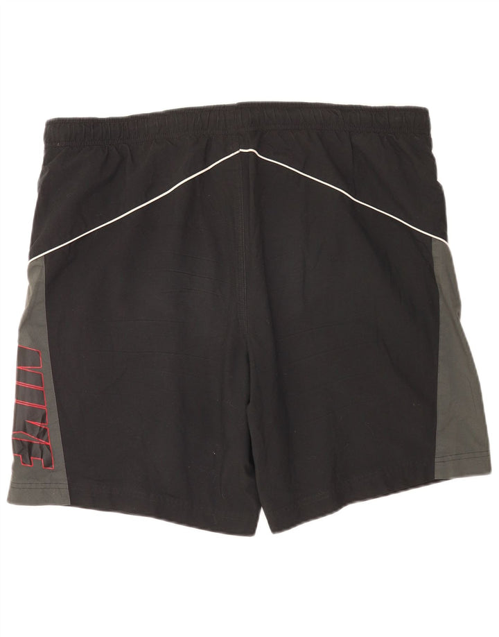 Nike - Pantalones cortos deportivos con estampado para hombre, talla grande, color negro, poliéster