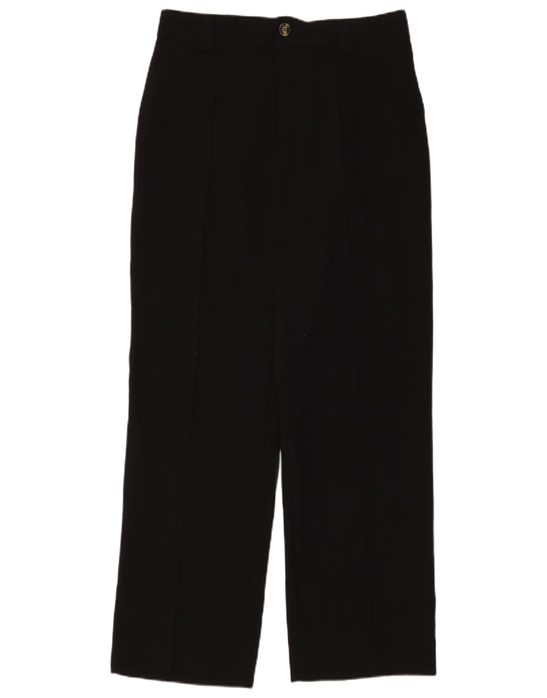Zara Mujer Pantalón Chino Pegged Grande W32 L32 Poliéster Negro
