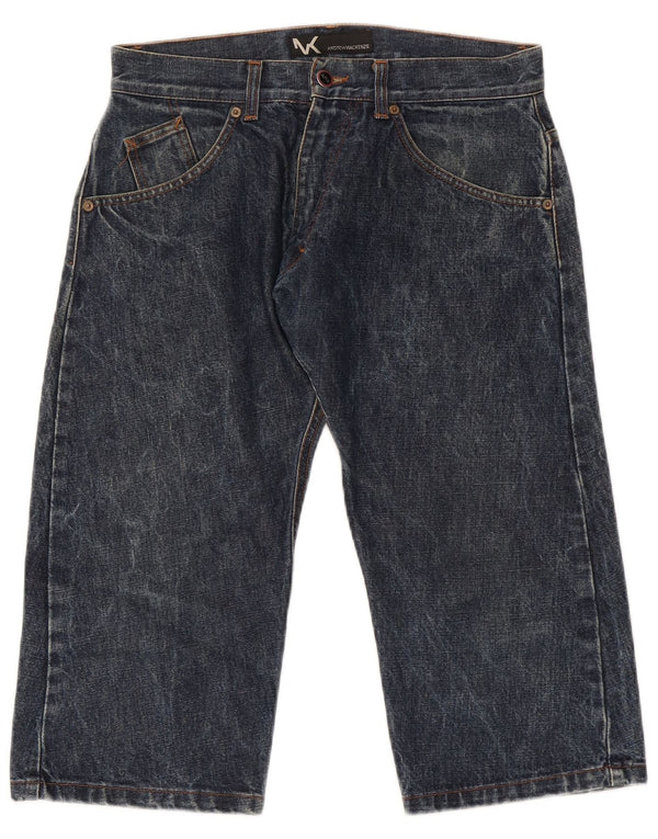 Andrew Mackenzie - Vaqueros capri gráficos para hombre IT 48 mediano W30 L20 algodón azul