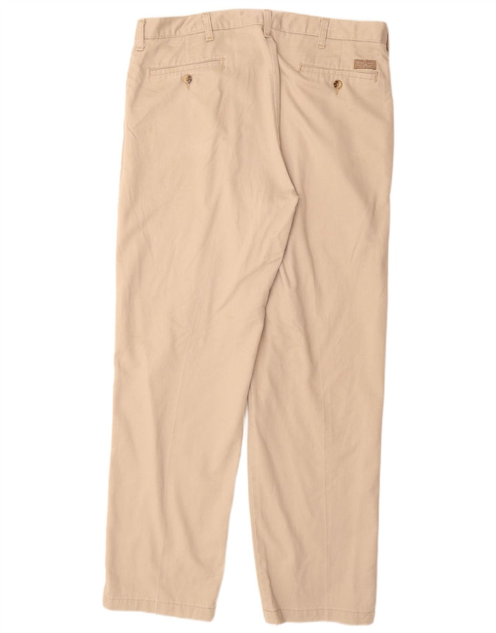 LEE Pantalones chinos con pinzas para hombre W36 L32 Algodón beige