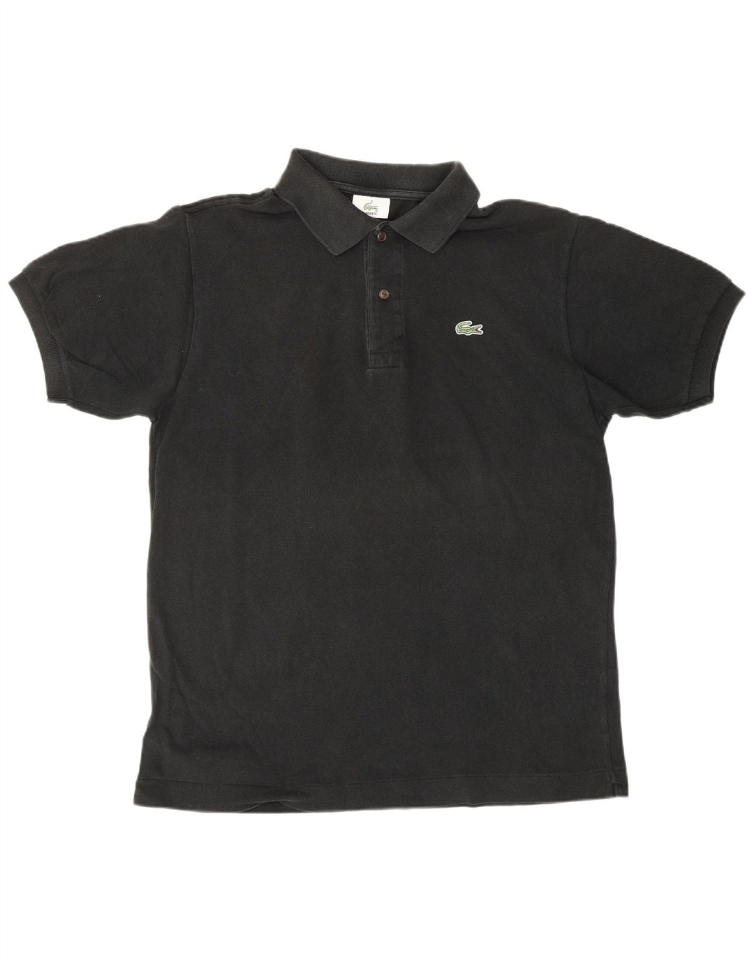 LACOSTE Polo para hombre talla 4 mediano algodón negro