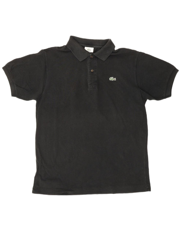 LACOSTE Polo para hombre talla 4 mediano algodón negro