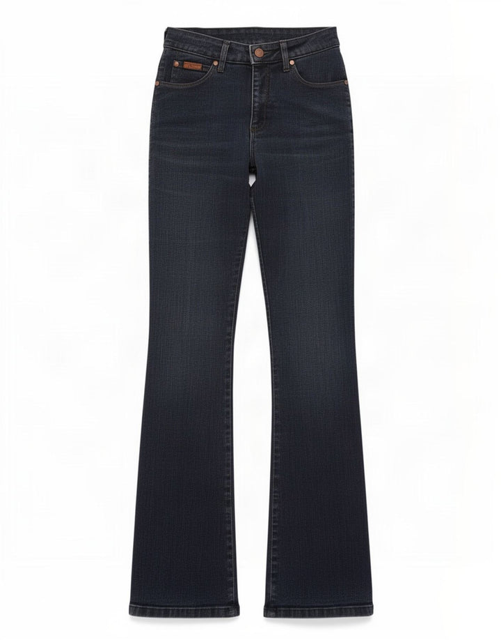 Vaqueros Wrangler Regular Bootcut Mujer W28 L32 Algodón Azul Marino