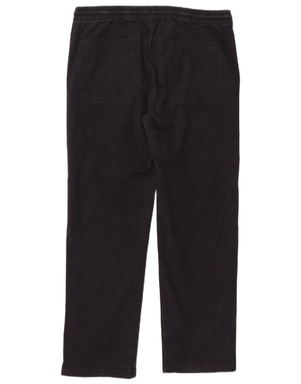 Marks & Spencer Pantalones casuales rectos para hombre W36 L29 Algodón azul marino